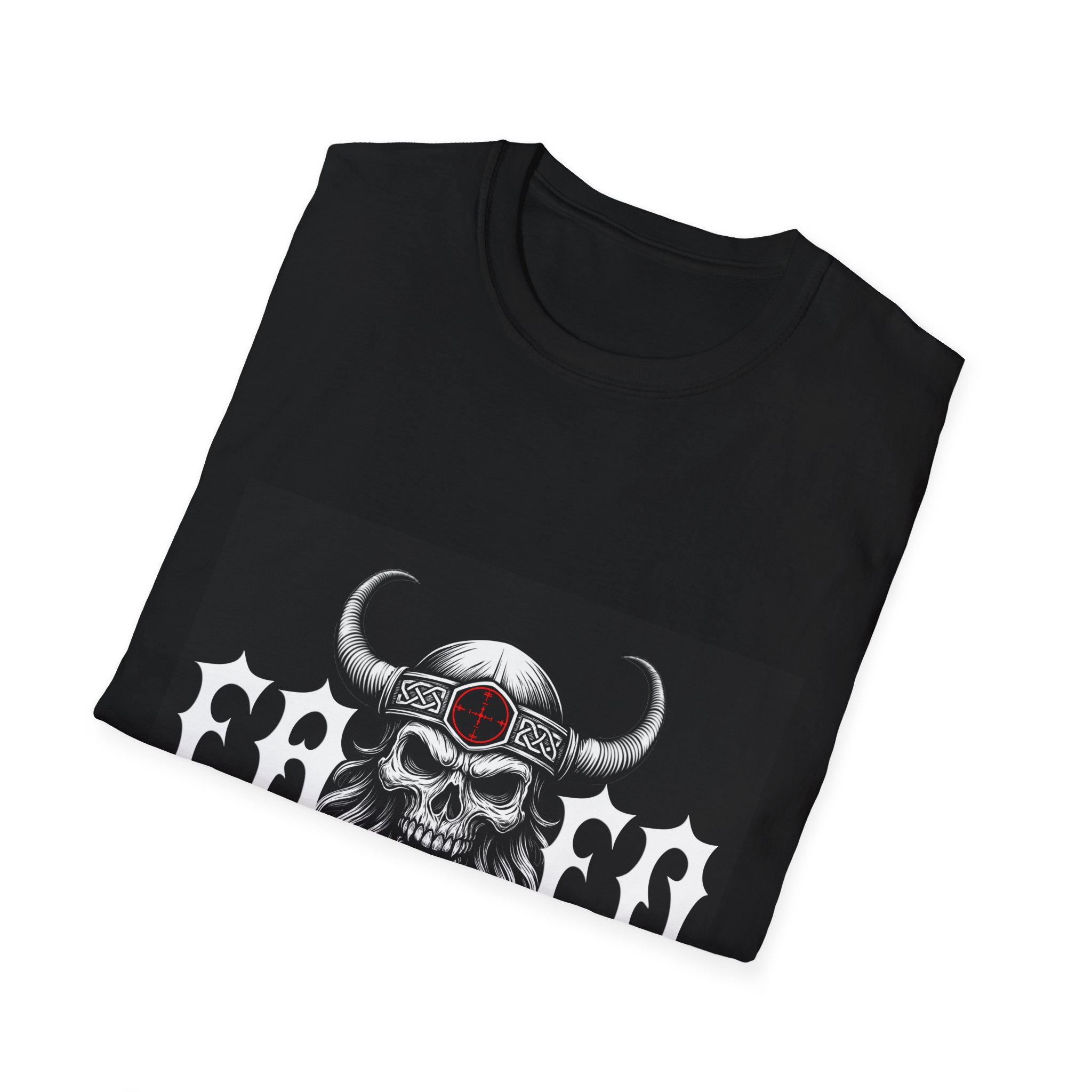 Motto Skull T-Shirt – Gothic Viking Design - Image 4